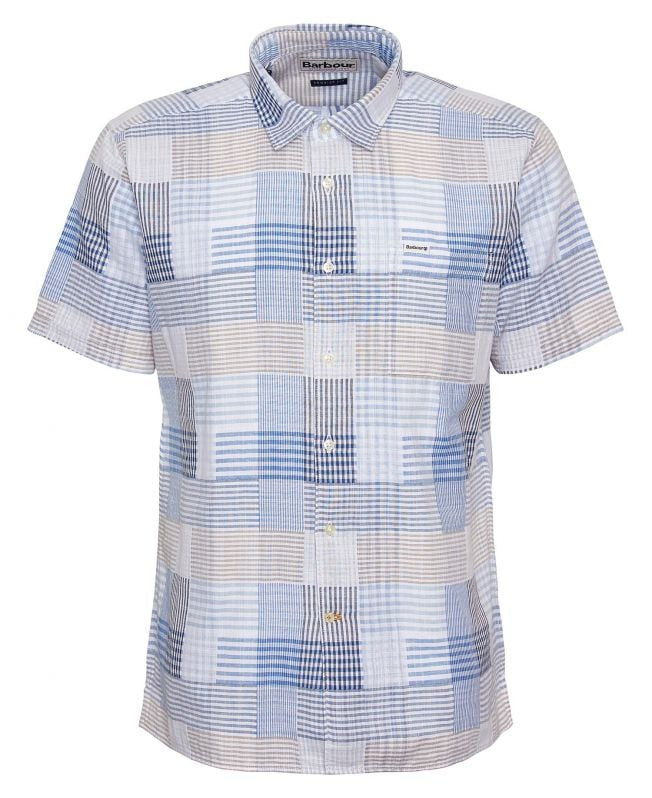 Barbour Oakshore Regular Short-Sleeved Shirt: Sky