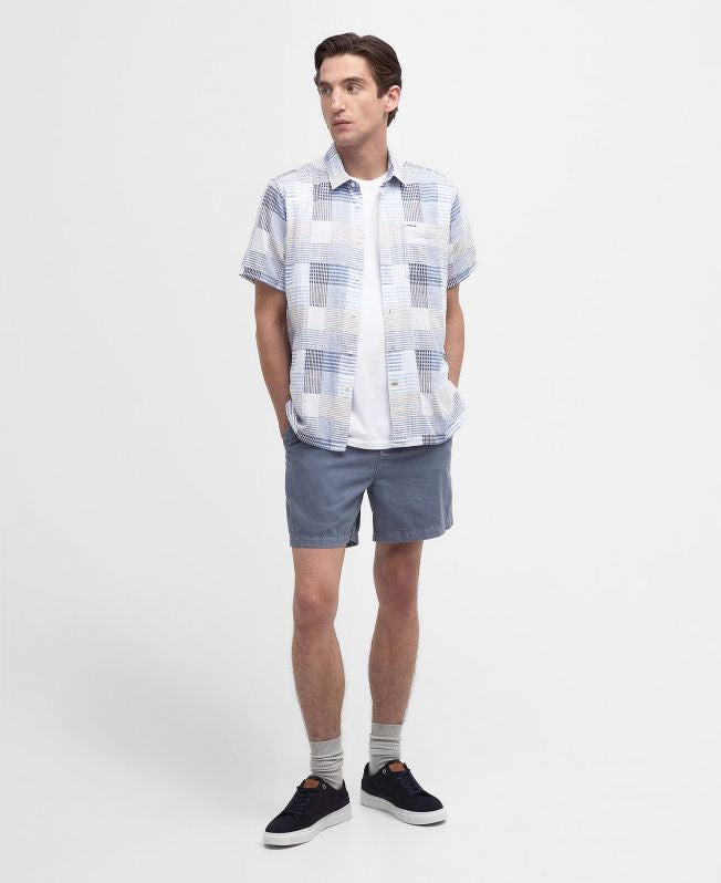 Barbour Oakshore Regular Short-Sleeved Shirt: Sky