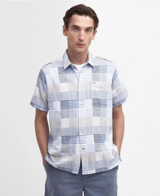 Barbour Oakshore Regular Short-Sleeved Shirt: Sky