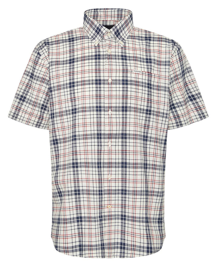 Barbour Drafthill Regular Fit Short Sleeve Button Down: Navy