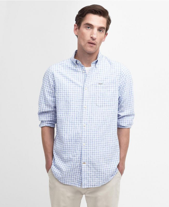 Barbour Kanehill Tailored Shirt: Sky