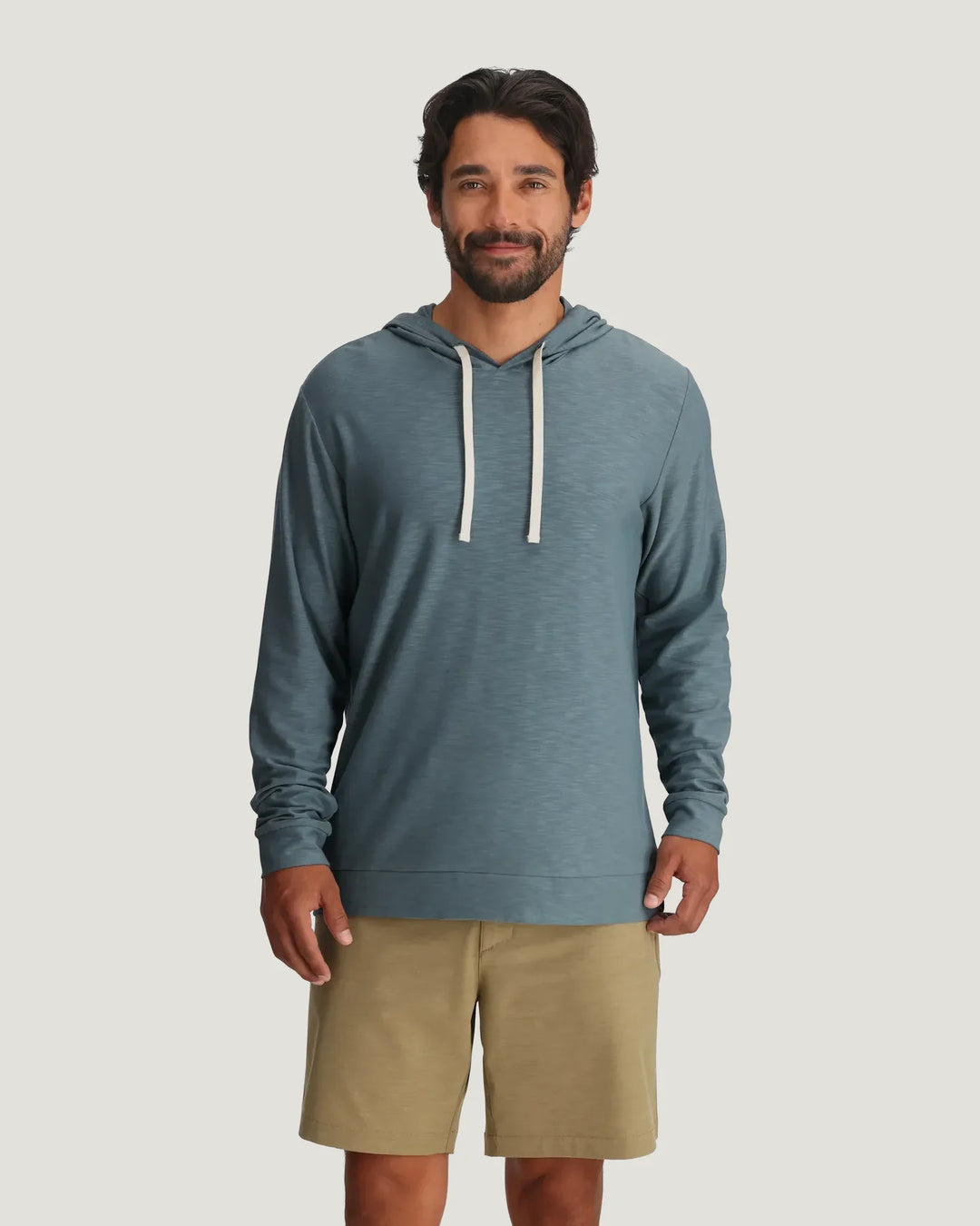 Free Fly Men's Bamboo Slub Hoodie II: Stormy Sea