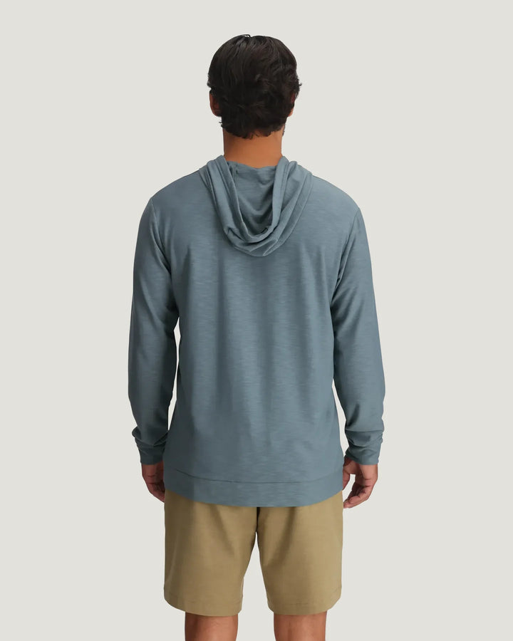 Free Fly Men's Bamboo Slub Hoodie II: Stormy Sea