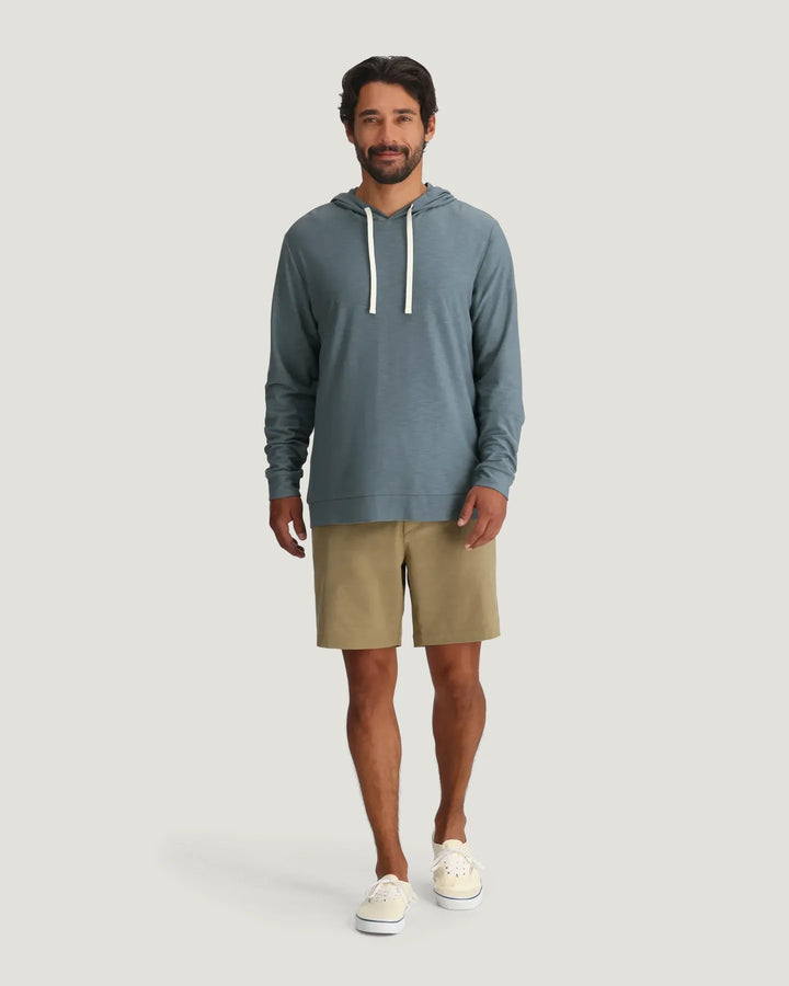 Free Fly Men's Bamboo Slub Hoodie II: Stormy Sea
