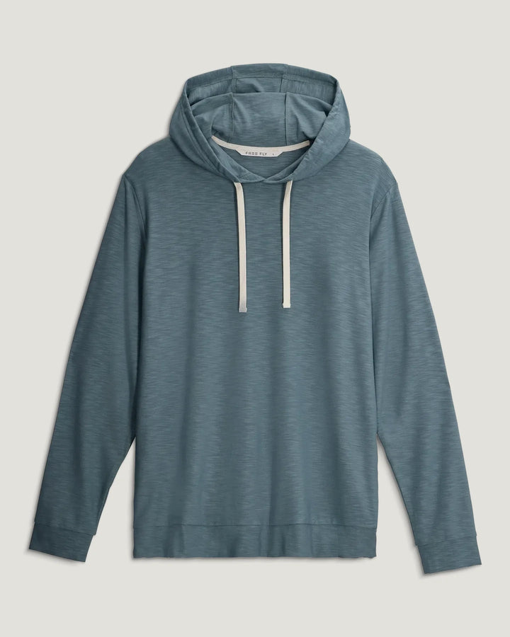 Free Fly Men's Bamboo Slub Hoodie II: Stormy Sea