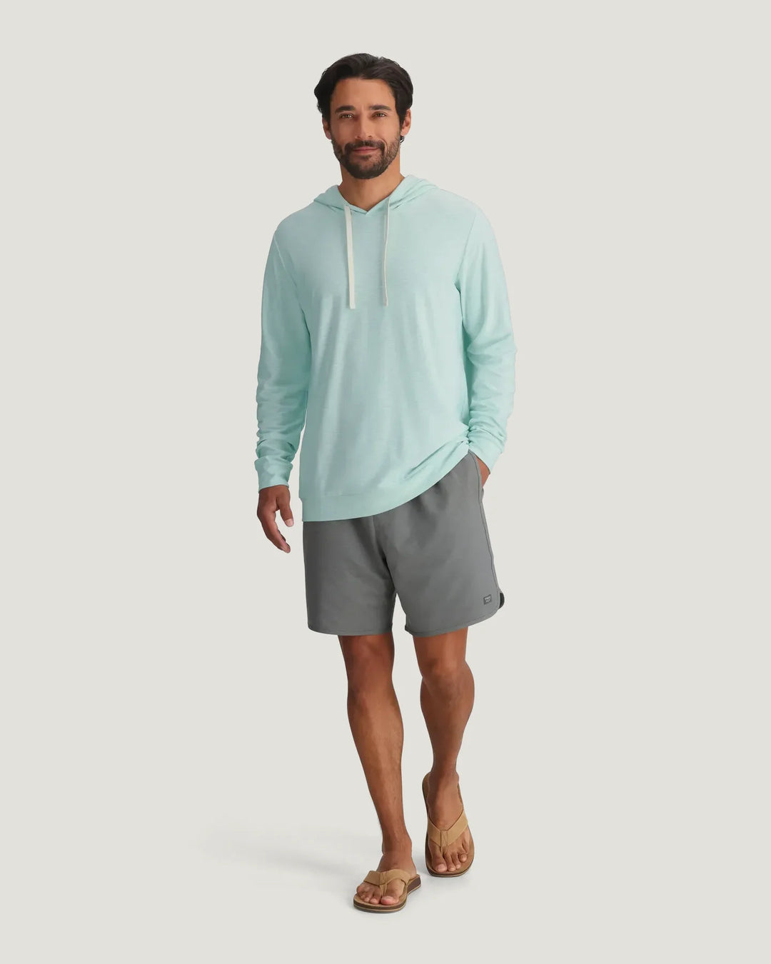 Free Fly Men's Bamboo Slub Hoodie II: Tropic Sea