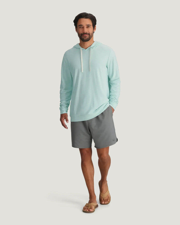 Free Fly Men's Bamboo Slub Hoodie II: Tropic Sea