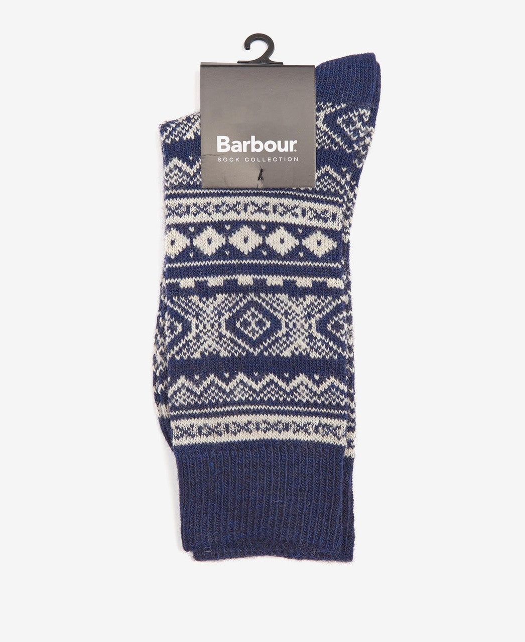 Barbour Onso Fairisle Socks: Navy