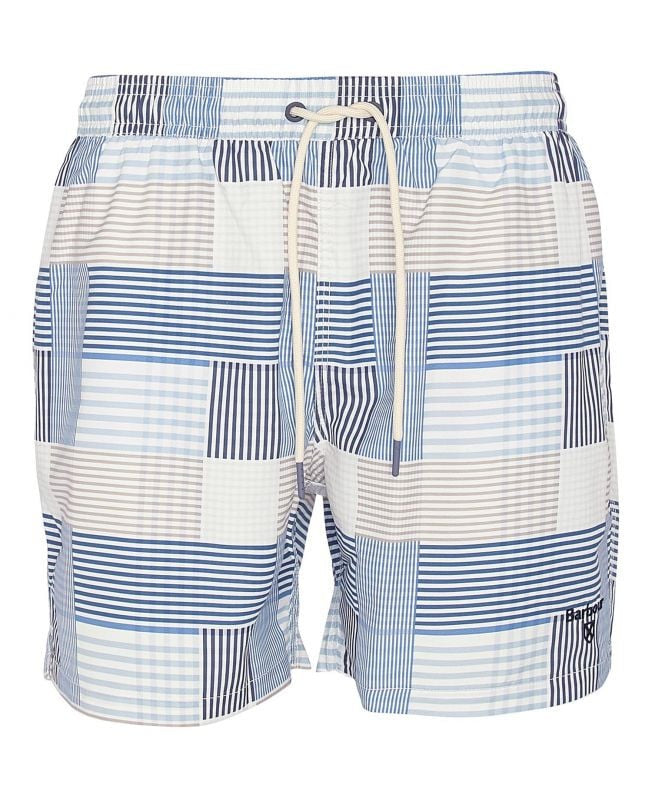 Barbour Patch Swim Shorts: Sky