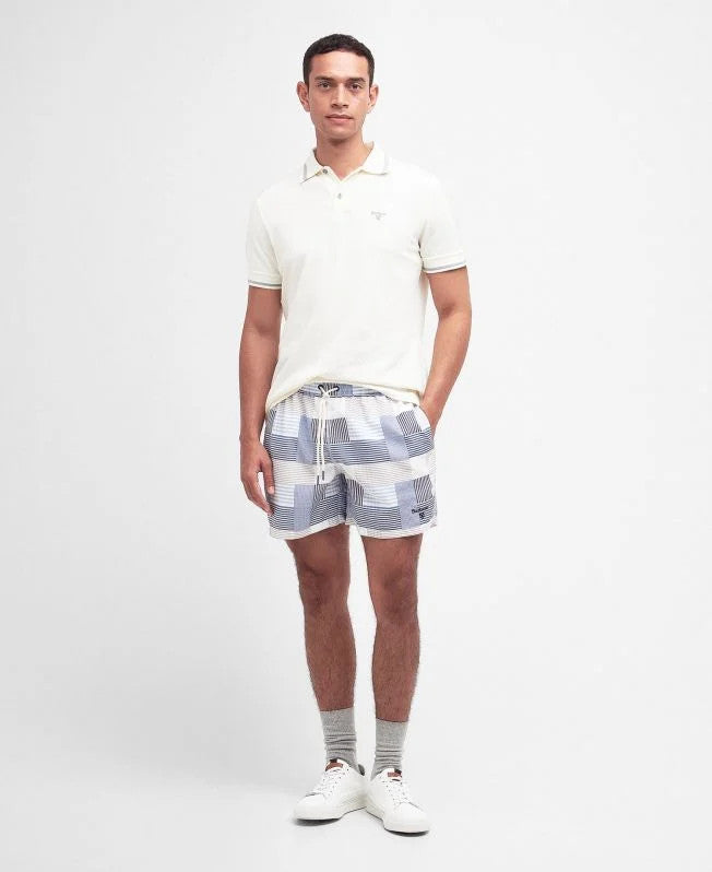 Barbour Patch Swim Shorts: Sky