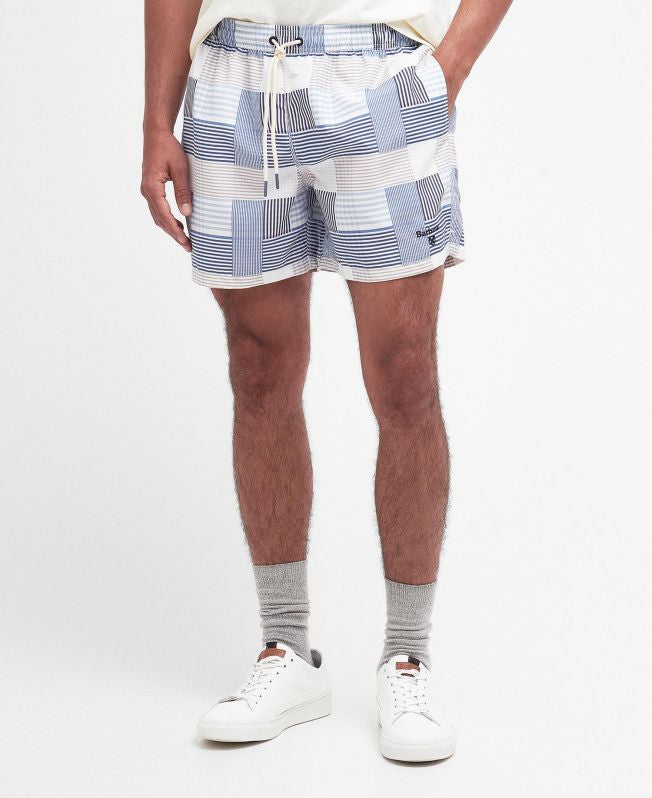 Barbour Patch Swim Shorts: Sky