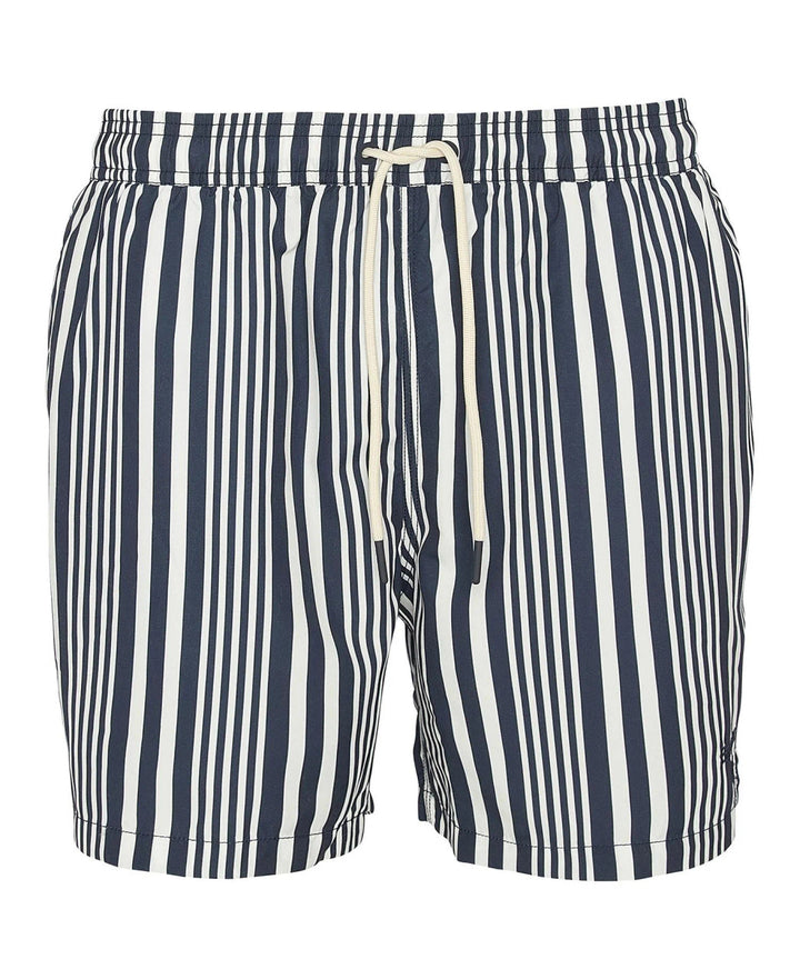 Barbour Decklam Striped Swim Shorts: Navy