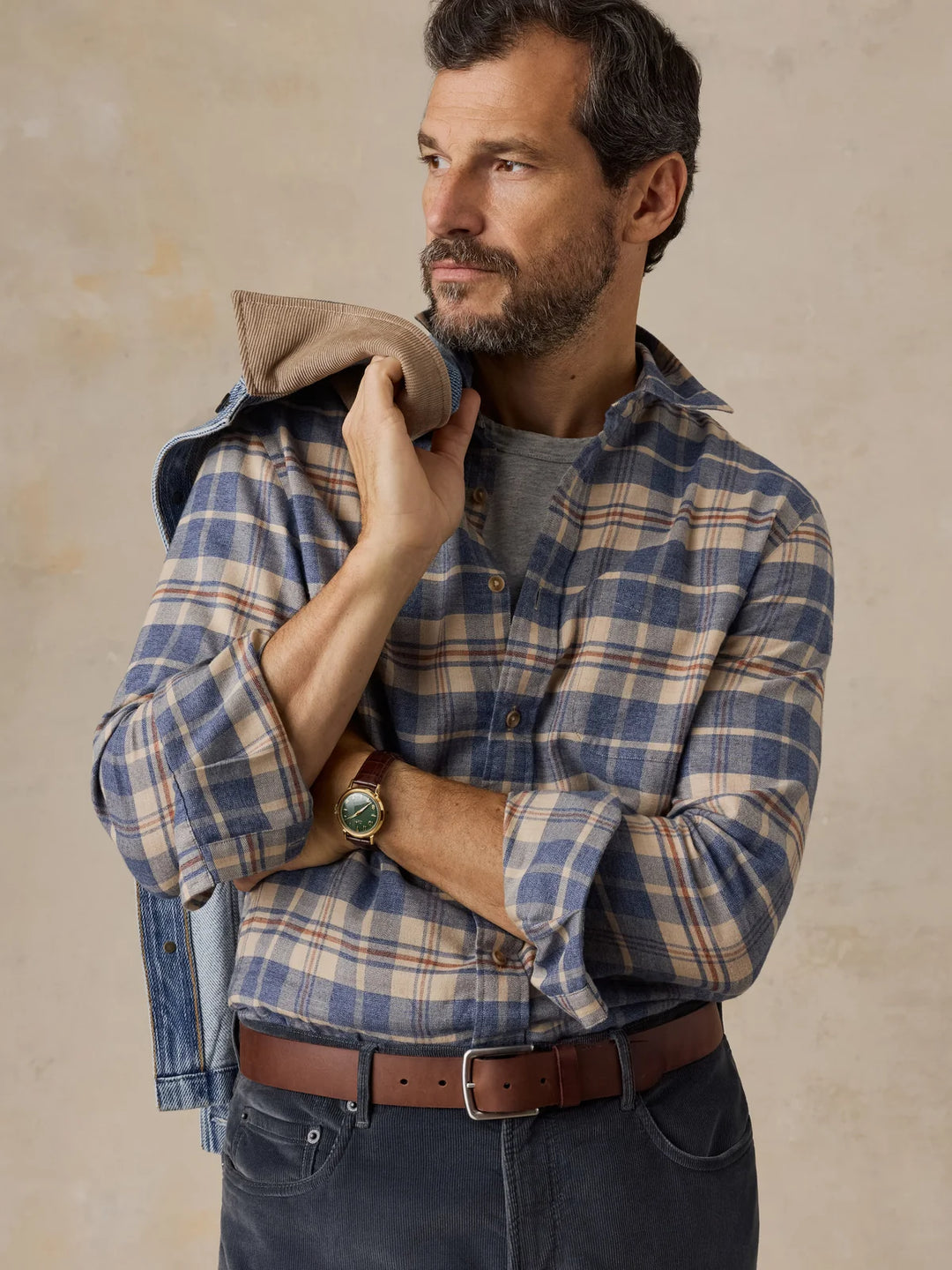 Faherty Timberline Brushed Twill Shirt: Moraine Hills Plaid