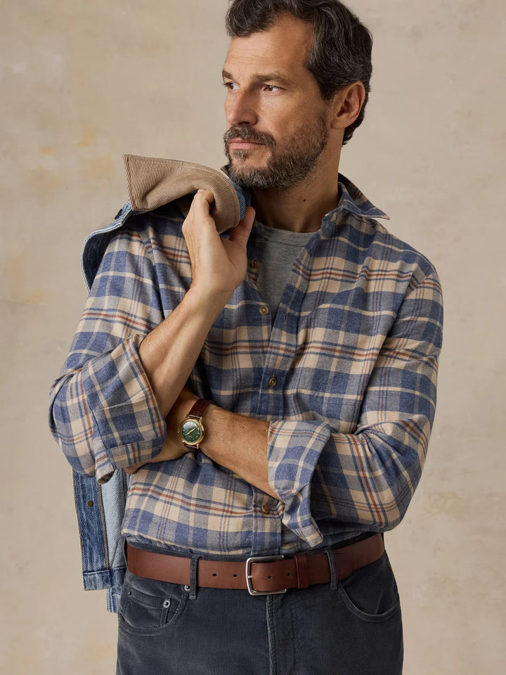 Faherty Timberline Brushed Twill Shirt: Moraine Hills Plaid