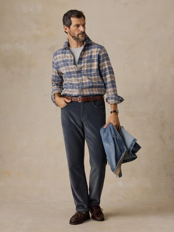 Faherty Timberline Brushed Twill Shirt: Moraine Hills Plaid