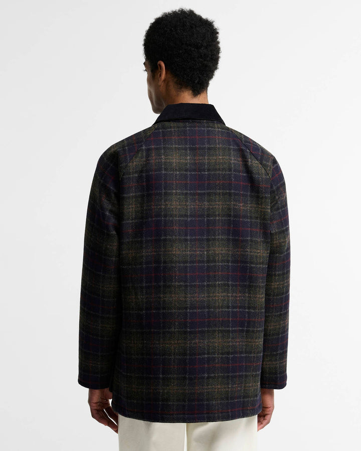 Barbour Tartan Bedale Wool Jacket: Shadow Classic Tartan