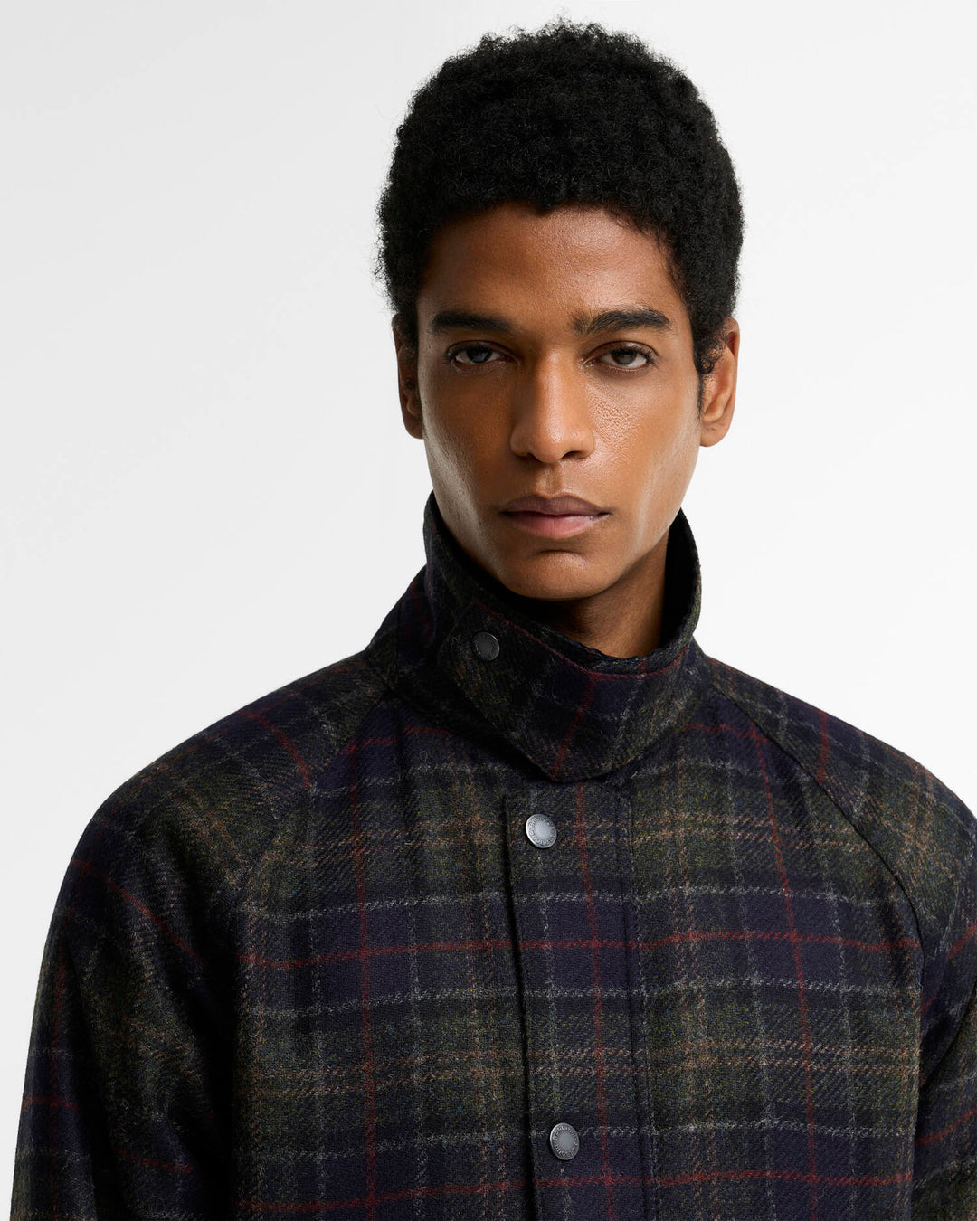 Barbour Tartan Bedale Wool Jacket: Shadow Classic Tartan