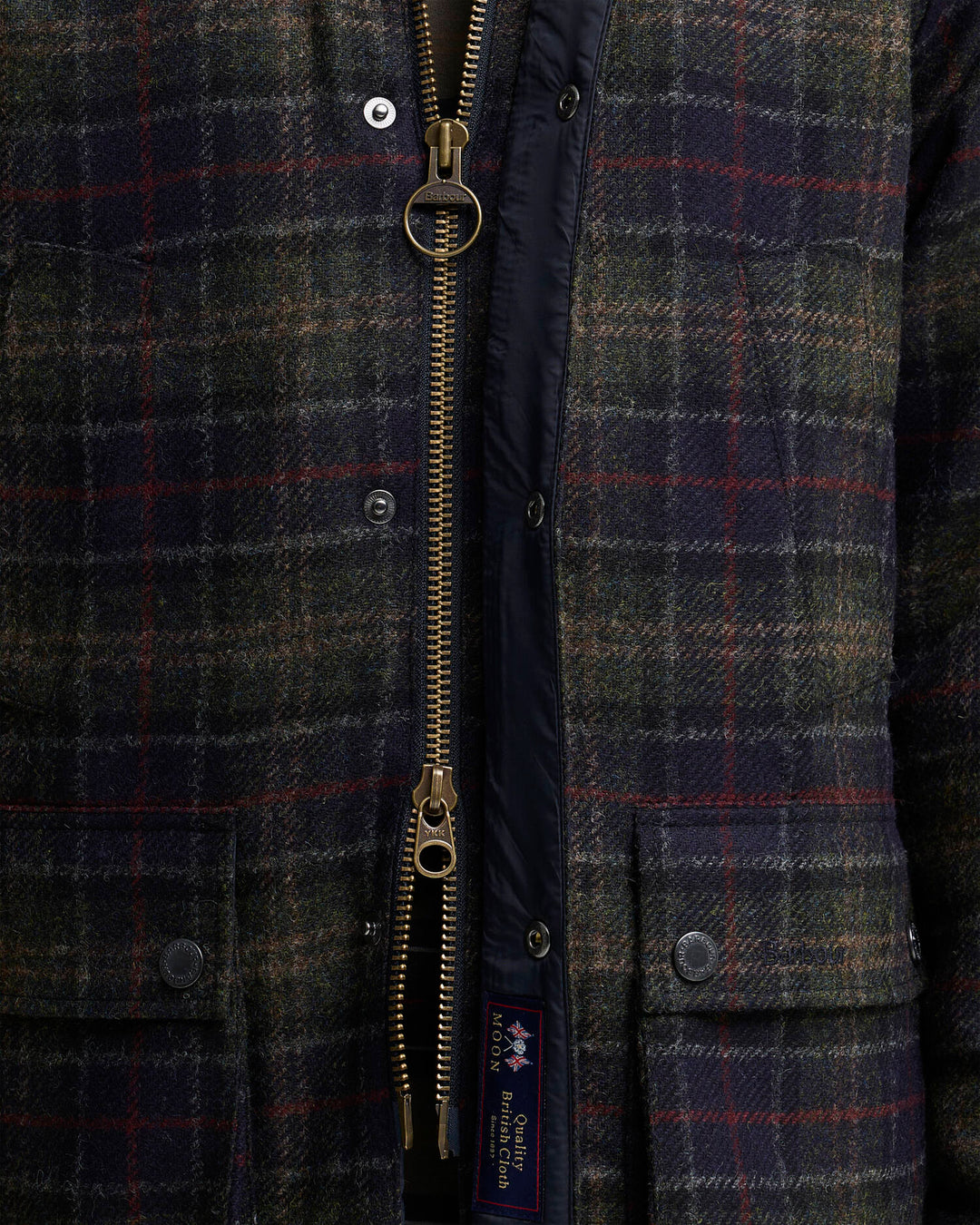 Barbour Tartan Bedale Wool Jacket: Shadow Classic Tartan