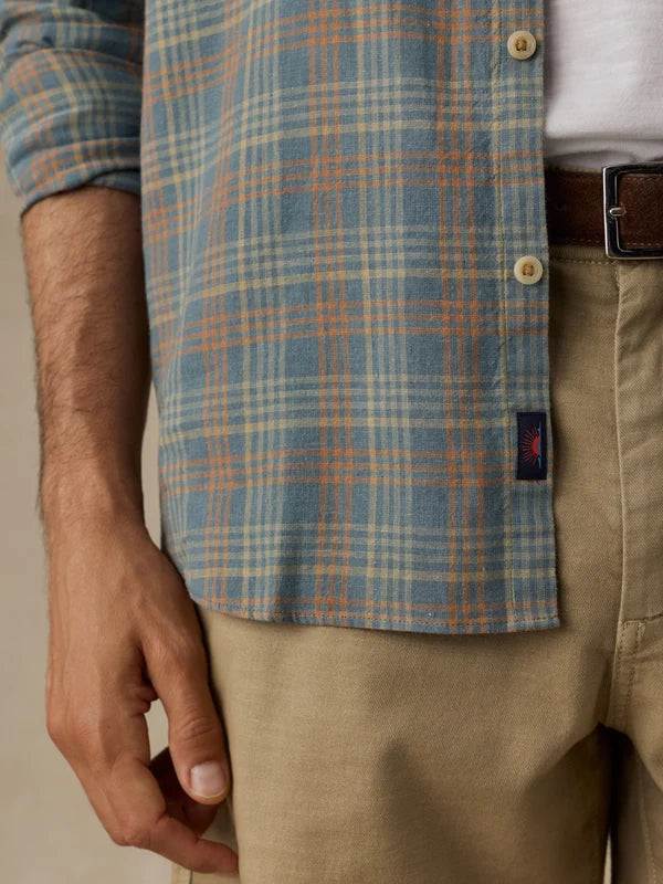 Faherty Men's Palmetto Shirt: Sunset Cove Plaid