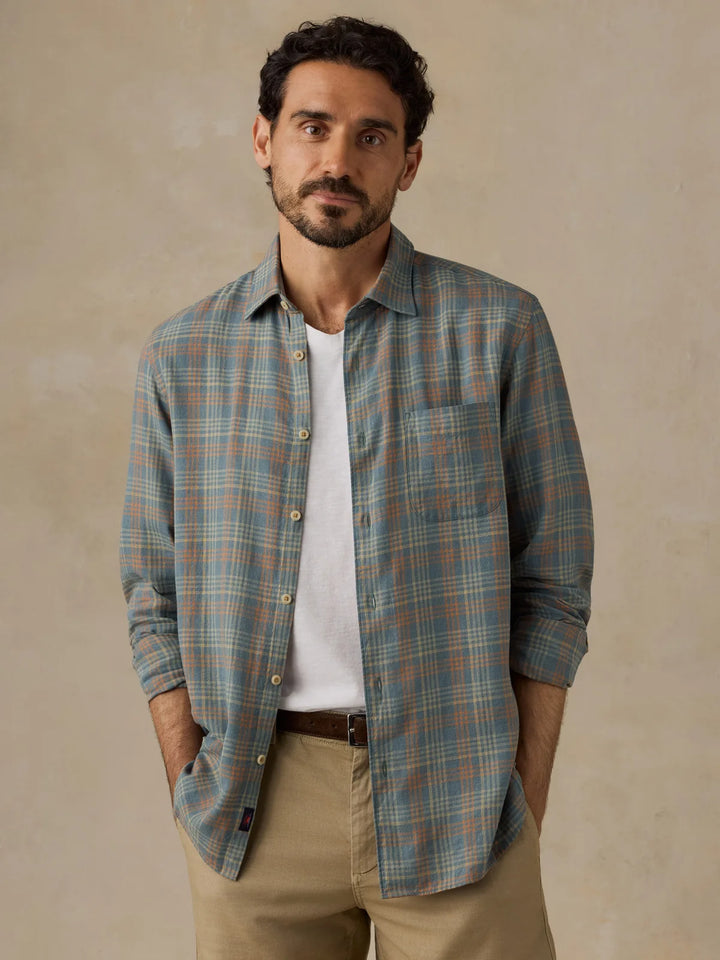 Faherty Men's Palmetto Shirt: Sunset Cove Plaid