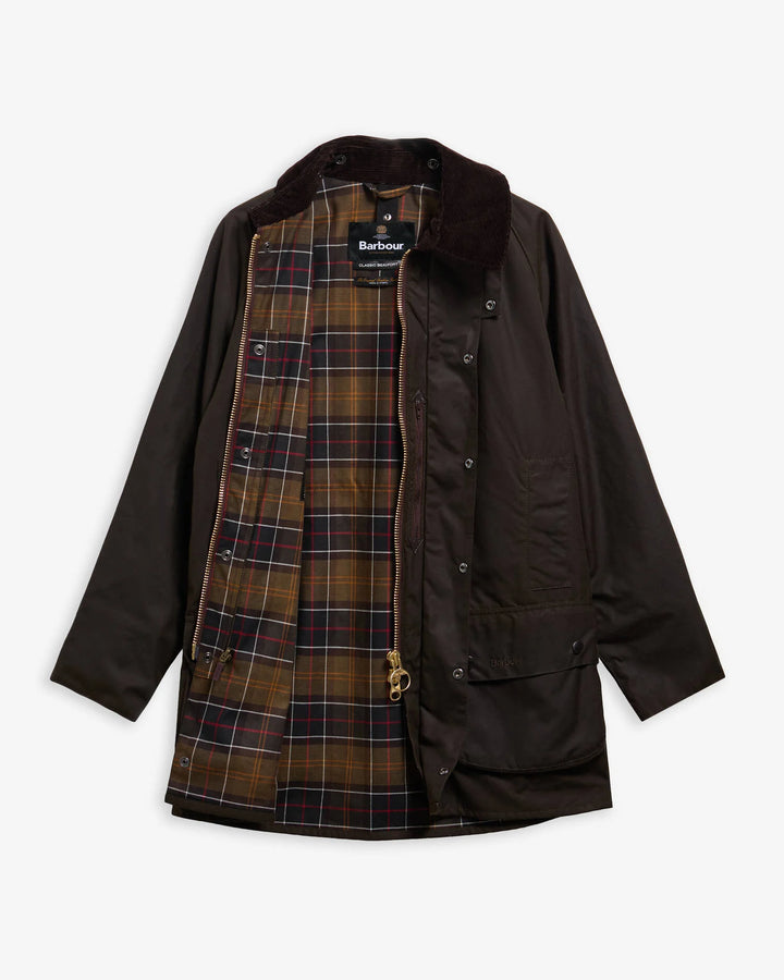 Barbour Classic Beaufort® Waxed Jacket: Olive