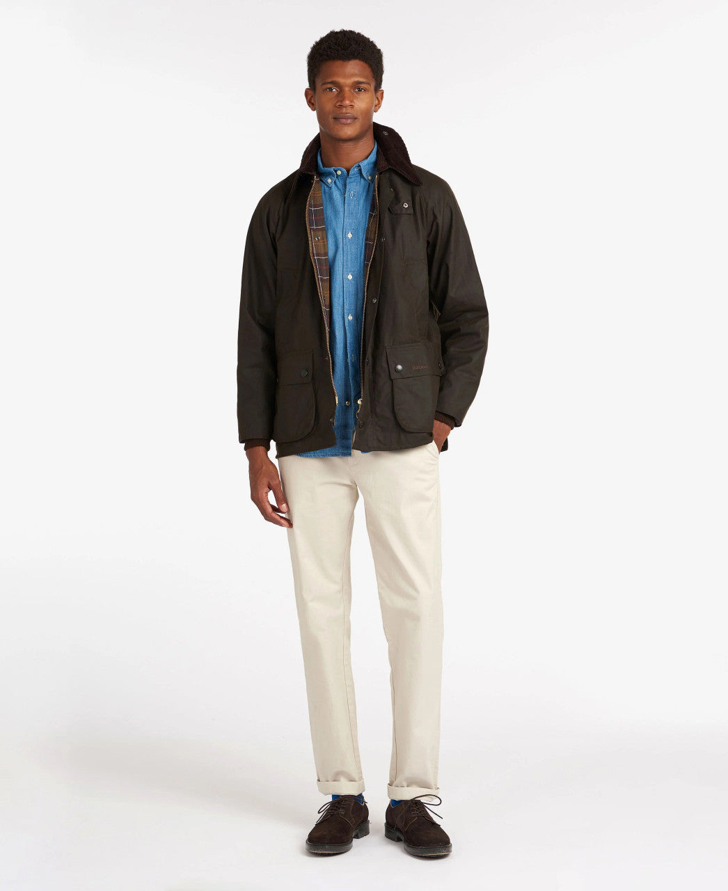 Barbour Classic Bedale Wax Mens Jacket: Olive