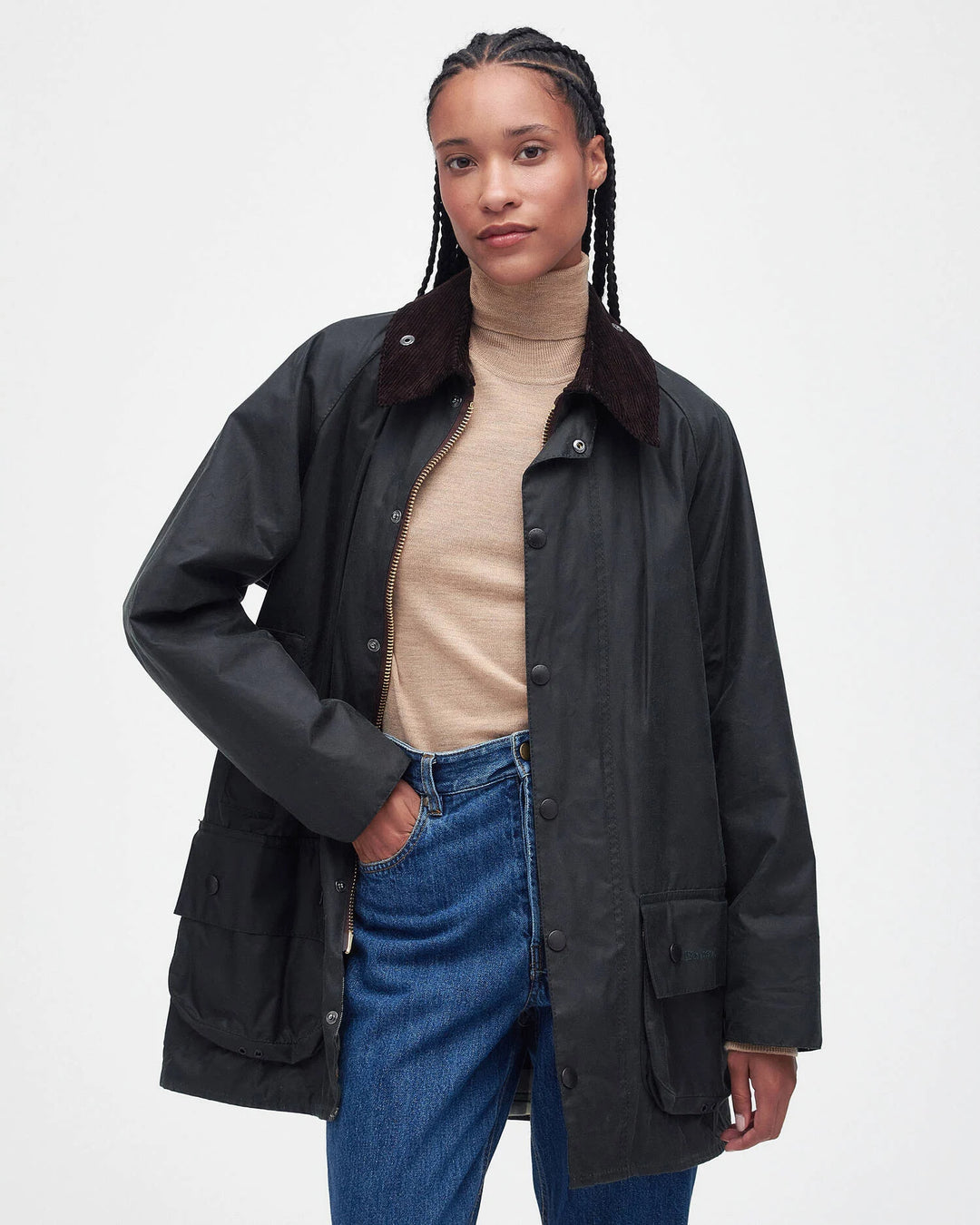 Barbour Classic Beaufort Wax Jacket: Sage