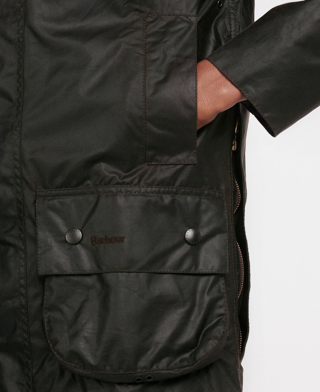 Barbour Classic Beaufort Wax Jacket: Sage