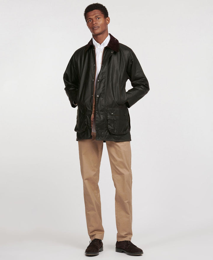 Barbour Classic Beaufort Wax Jacket: Sage