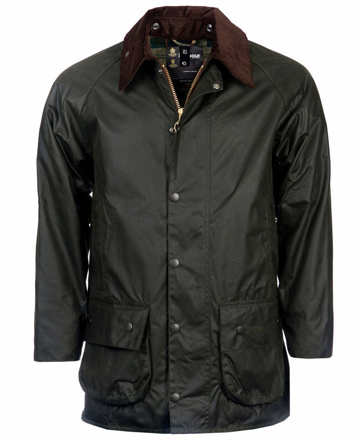 Barbour Classic Beaufort Wax Jacket: Sage