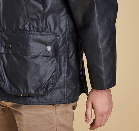 Barbour Bedale Wax Mens Jacket - Navy