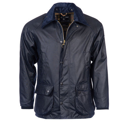 Barbour Bedale Wax Mens Jacket - Navy