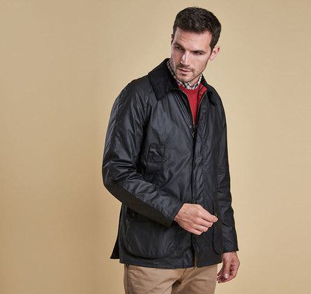 Barbour Ashby Wax Jacket - Black