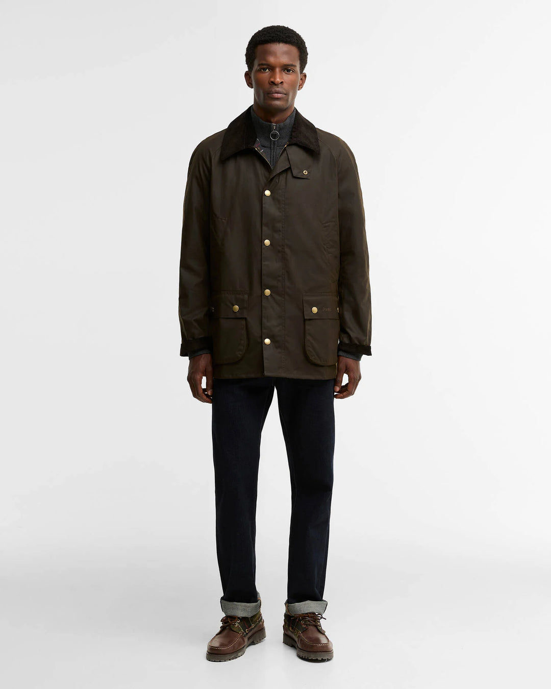 Barbour Ashby Waxed Jacket: Olive