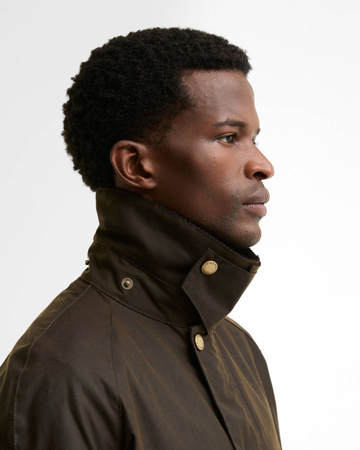 Barbour Ashby Waxed Jacket: Olive