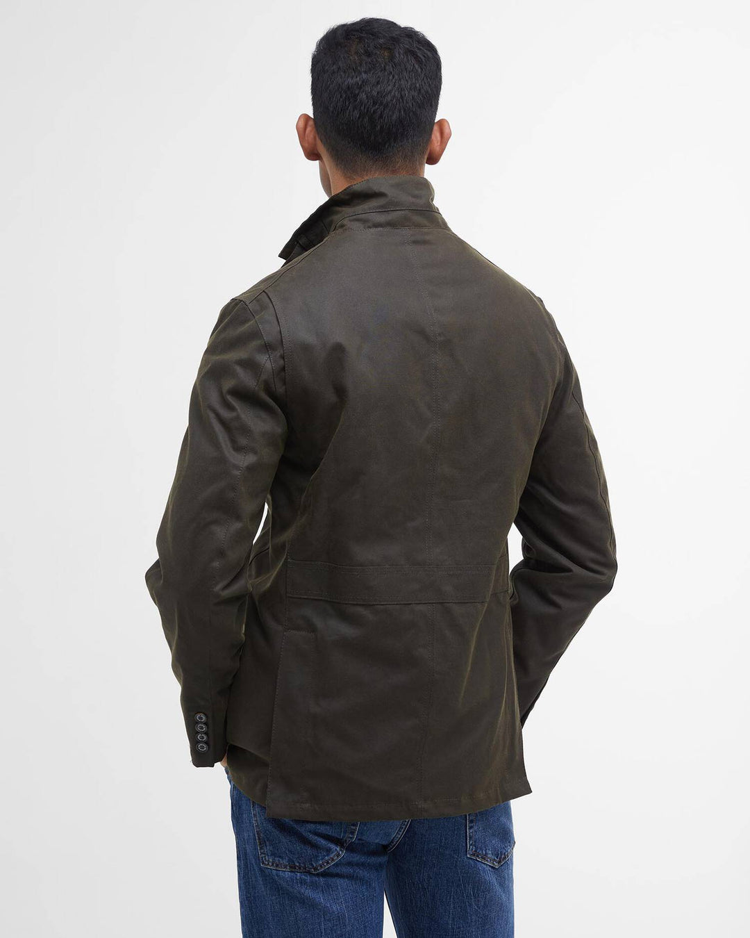 Barbour Lutz Wax Jacket: Olive
