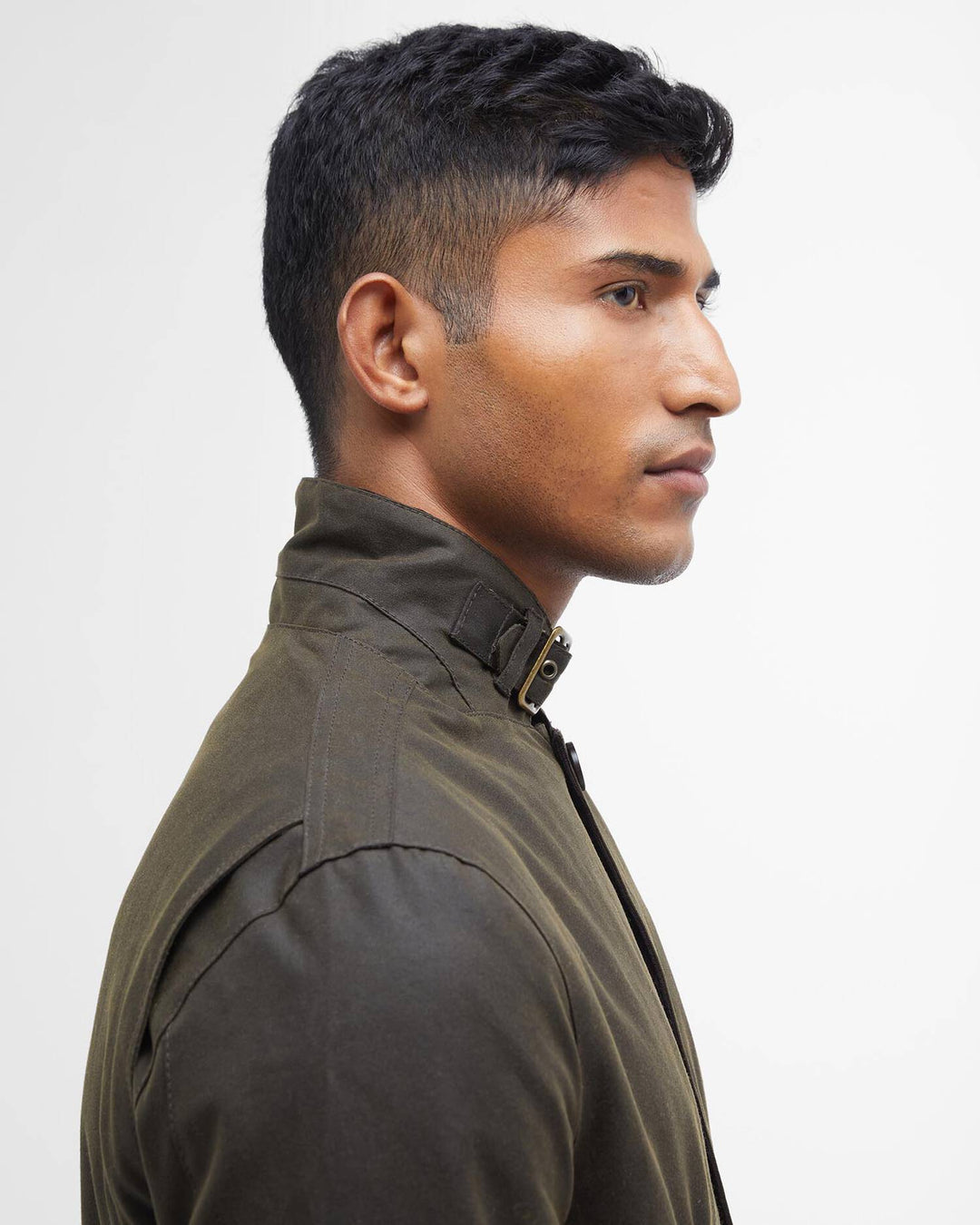 Barbour Lutz Wax Jacket: Olive