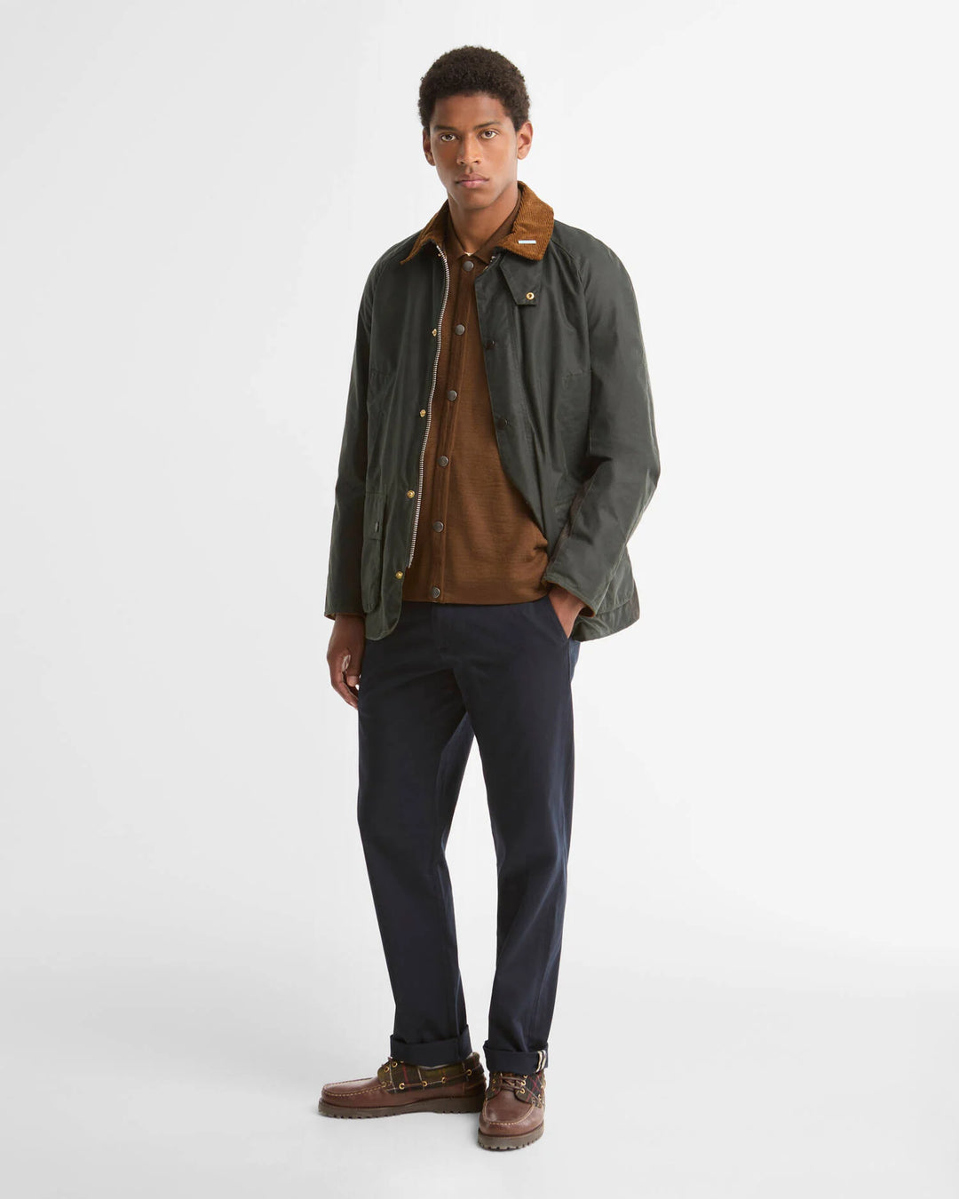 Barbour Icons Ashby Waxed Jacket: Sage