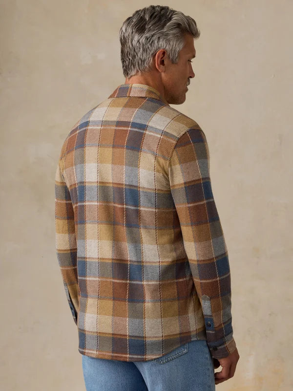 Faherty Legend Sweater Shirt: Boulder Creek Plaid