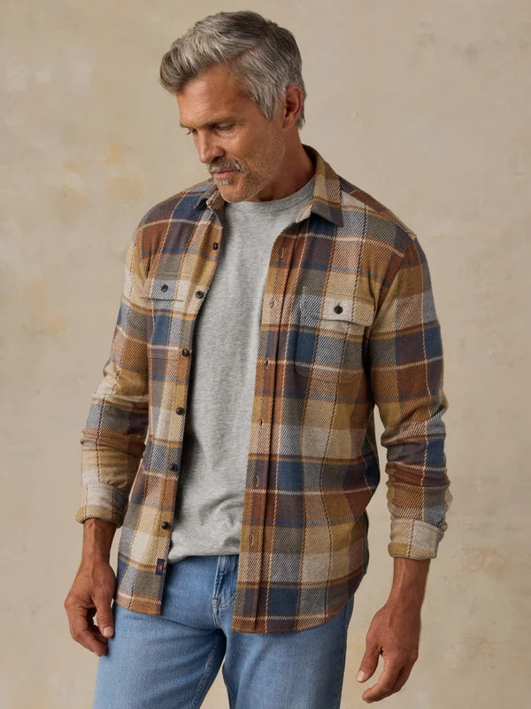 Faherty Legend Sweater Shirt: Boulder Creek Plaid