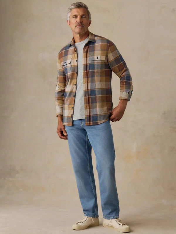 Faherty Legend Sweater Shirt: Boulder Creek Plaid