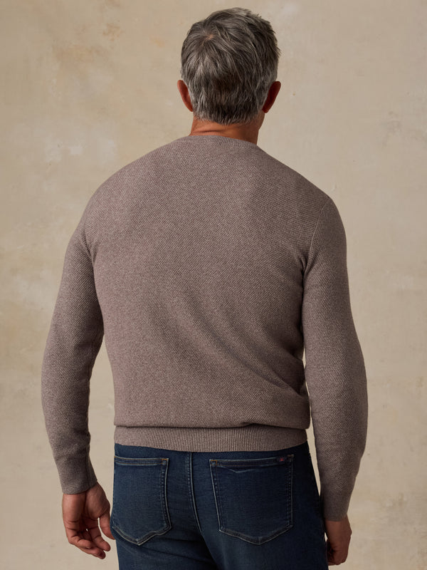 Faherty Jackson Crew Sweater: Ironwood Heather