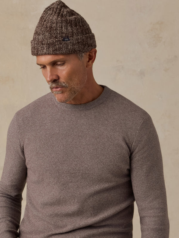 Faherty Jackson Crew Sweater: Ironwood Heather