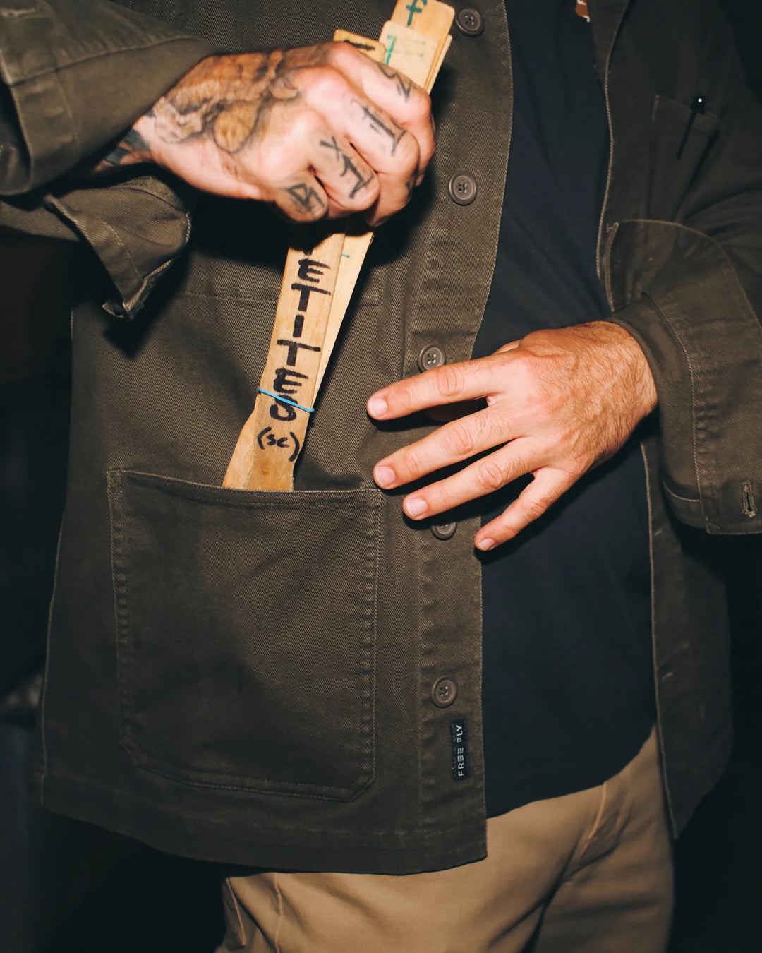 Free Fly Men's Folly Twill Chore Coat: Dark Forest