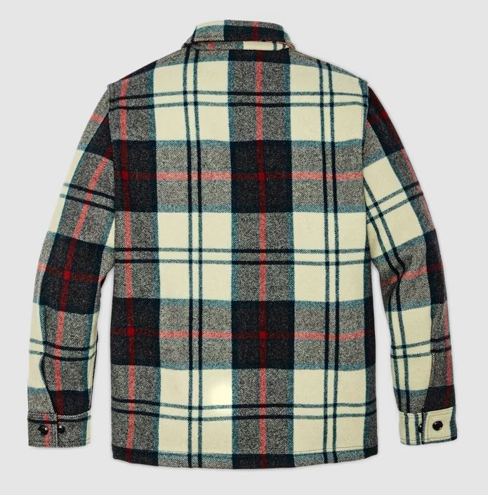 Filson Mackinaw Wool Jac-Shirt: Cream / Multi Plaid