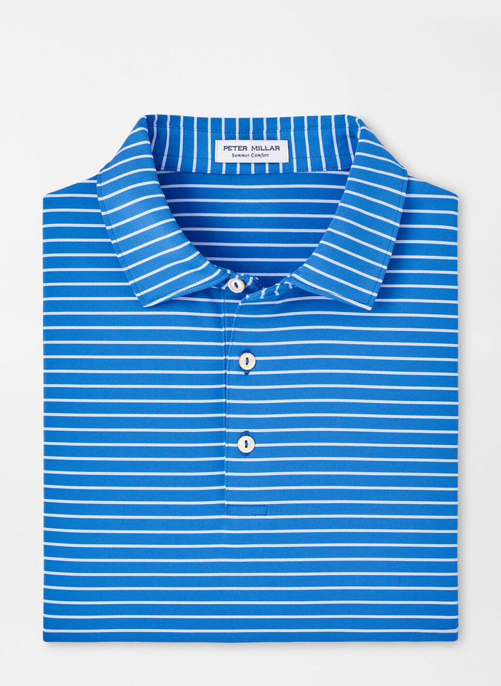 Peter Millar Drum Performance Polo: Mako Blue