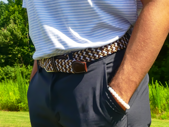 Roostas Woven Elastic Stretch Belt: The Marfa