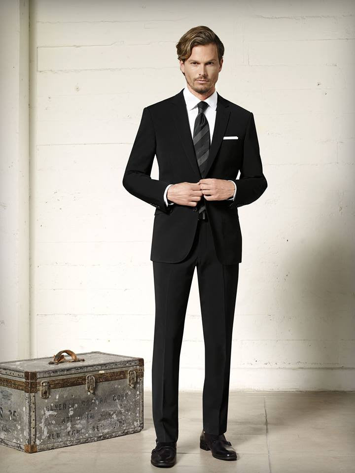 Prive by MaxMan Black Solid Suit