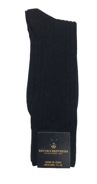 Brooks Brothers Merino Blend Solid Sock: Navy