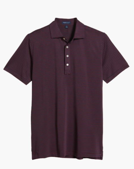 Peter Millar Mood Performance Mesh Polo: Navy